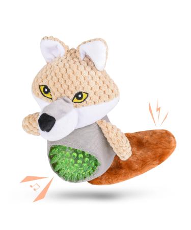Wookiwuki dog plush toys for small breed cute weasel squeak puppies toys with crinkle paper chewing ball indestructible dog play stuff for outdoor indoor games
