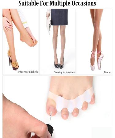 WenTigDY Toe Separators: Bunion Corrector for Women and Men - Toe Spacers, Straightener, Stretcher - Restore Toes to Original Shape - Pink - Buy Online on GoSupps.com