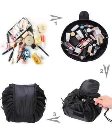 Portable Waterproof Cultural Bags - Oxford Cloth Cosmetic Storage for Men & Women | Black Makeup Organizer - Buy Online on GoSupps.com