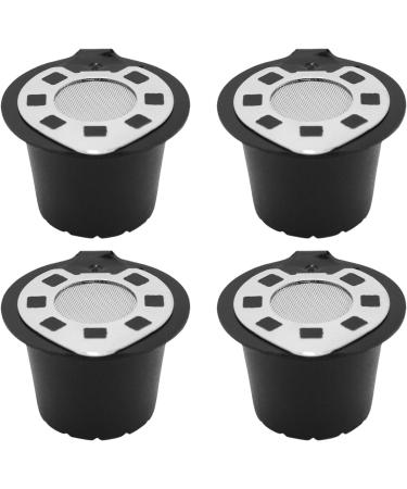 Lot de 4 dosettes de caf avec couvercle en acier inoxydable accessoires pour filtre caf avec tamper pi ces pour machine expresso - Buy Online on GoSupps.com