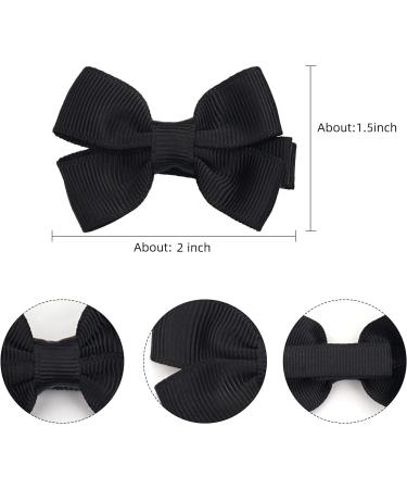 JOYOYO 50 Pcs Baby Hair Clips Small Hair Clips For Baby Girls Small Size Bows 2 Inch Tiny Bows Full Ribbon Lined Non-slip Baby Hair Bows Hair Clips for Toddlers - Buy Online on GoSupps.com