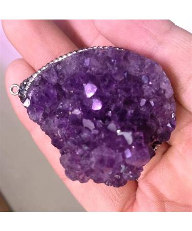 Natural Crystal Rough Amethyst Rough Stone Natural Amethyst Pendant Cluster Crystal 1pc - Buy Online on GoSupps.com