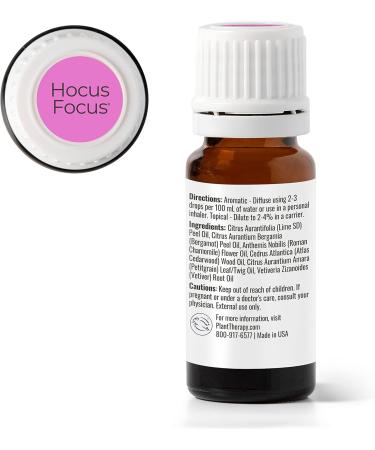 Plant Therapy Hocus Focus KidSafe Essential Oil Blend 10 mL - Pure Undiluted Therapeutic Grade for Kids' Focus - Buy Online on GoSupps.com