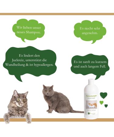 LT Nature Products Cat Shampoo - Bio Chemical & Soap-Free Hypoallergenic Itch Relief Moroccan Lavaerde 500ml - For Short & Long Fur Glossy Coat - Buy Online on GoSupps.com