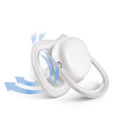 Philips Avent Ultra Air Pacifier 2 Pack - BPA-Free Breathable for Babies 0-6 Months with Sterilization Box - Model SCF343/20 - Buy Online on GoSupps.com