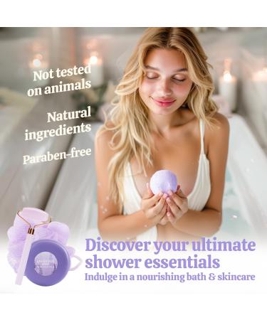 Relaxing Lavender Bath & Body Gift Set for Women | Perfect Self-Care Ideas for Birthdays Valentine's Day Mother's Day & Christmas - Buy Online on GoSupps.com