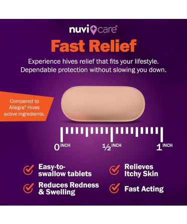 Hives Allergy Medicine for Adults and Children 12+ Fexofenadine 180mg 24 Hour Non Drowsy Antihistamine Formula Generic for Alegra Hives Nondrowsy Allergy Relief Tablets (30 Count) 30 Count (Pack of 1) - Buy Online on GoSupps.com