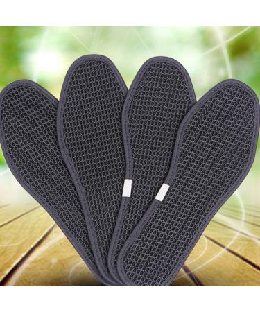 EXCEART 2 Pairs Bamboo Charcoal Odor Control Shoe Insoles - Size 40 Black 24x5cm - Buy Online on GoSupps.com