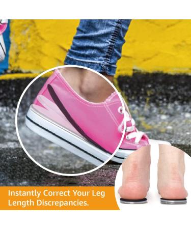 Skyfoot Adjustable Orthopedic Heel Lift Inserts for Heel Pain and Leg Discrepancies - Large Black (L) - Women's 8.5-12 | Men's 8.5 - Microfiber Shoe Lifts for Uneven Legs, Heel Spurs, Achilles Tendonitis - Buy Online on GoSupps.com