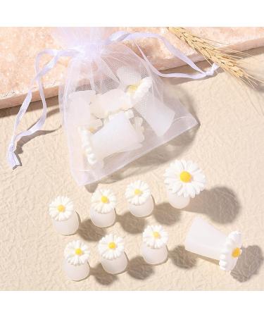 Daisy Silicone Toe Separators - 8pcs for Manicure Pedicure Nail Art DIY - White - Buy Online on GoSupps.com