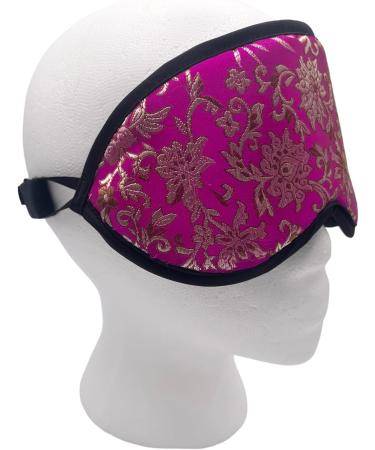 Buy Dreamland Premium Sleep Mask - Handmade in the USA Breathable Cotton Adjustable Strap Perfect for Travel & Meditation - Pink Brocade - Buy Online on GoSupps.com