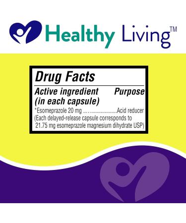 Aurohealth Healthy Living Esomeprazole Magnesium 20mg Capsule 42 Count (Compare to N.e.x.i.u.m) 1 - Buy Online on GoSupps.com
