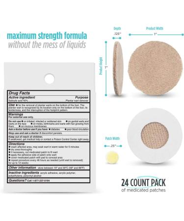 Comfort Zone Plantar Wart Remover Kit - 24 Count - Buy Online on GoSupps.com