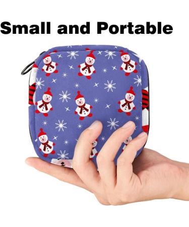 Christmas Schneemann-B r Women's Binding-Storage Bag | Portable Menstrual Cup & Pad Bag - Ideal for Teens & Women - Buy Online on GoSupps.com