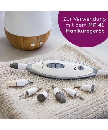 Beurer MP 41 Replacement Attachment Set - 7 Sapphire & Felt Tips for Manicure & Pedicure Care - Buy Online on GoSupps.com
