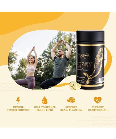 Easy to Swallow Harp Seal Oil Omega-3-6-9 by Nova Sea Atlantic | Made in Canada | Rich Source of EPA DHA & DPA for Good Health | 100% Natural Chemical-Free Non-GMO | 250mg - 120 Softgels 120 count (Pack of 1) - Buy Online on GoSupps.com