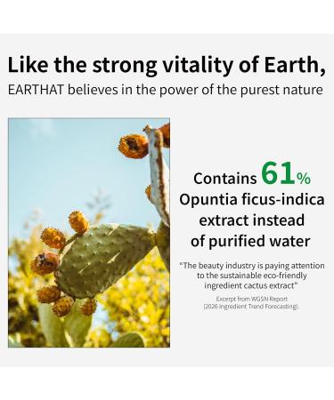 EARTHAT Panthenol Cream Korean Skincare for Glass Skin with Airless Pump 1.69oz | Hydrating Face Moisturizer with Centella Asiatica and Hyaluronic Acid | Soothing Barrier Repair Cream - Buy Online on GoSupps.com