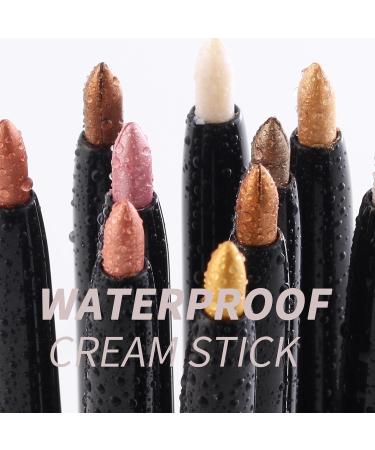 Buy High Pigment Cream Shimmer Eyeshadow Stick - Waterproof Eye Makeup Pencil Crayon | International Shipping Available - Buy Online on GoSupps.com
