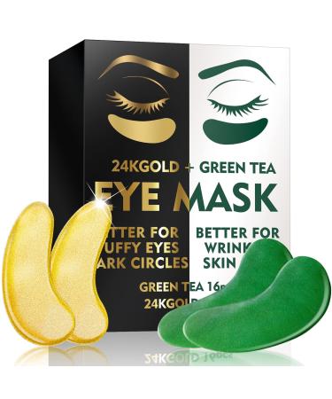 DORPETLY Under Eye Mask(32 Pairs), Two-In-One Under Eye Patches for Dark Circles and Puffiness, Hydrating skin, Remove Wrinkles and Eye Bags, Collagen Eye Gel Pads Beauty and Personal Skin Care