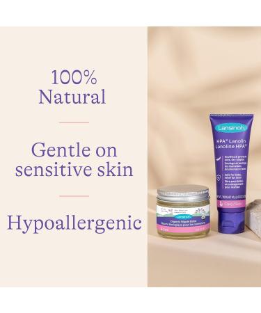 Lansinoh Organic Nipple Balm and HPA Lanolin Nipple Cream Bundle for Breastfeeding Lanolin 40gr + ONB - Buy Online on GoSupps.com