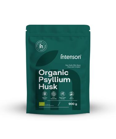 Intenson T gument de Psyllium Bio 900 g Certifi Bio UE Riche en Fibres 100% Naturel V gan Compatible Keto Sans Gluten Sans Additifs
