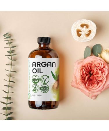 Premium Nature Argan Oil Hair Oil Facial Oil for Face Oil 118 ml - Buy Online on GoSupps.com
