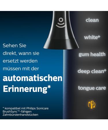 Philips Sonicare W2 Optimal White Toothbrush Heads - 8-Pack Black (Model HX6068/13) - Optimal Oral Care for International Shipping - Buy Online on GoSupps.com