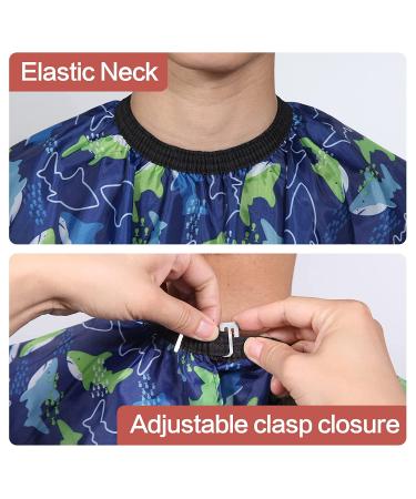 Kids Barber Cape with Neck Duster Brush | Professional Hair Cutting Cape - Buy Online on GoSupps.com