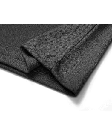 Beauhuty Men's Black Turtleneck Fleece Knit Long Sleeve T-Shirt - Large - Buy Online on GoSupps.com