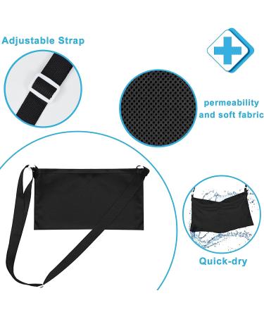 Mastectomy Drain Pouch Set with Shower Bag - Adjustable Holder for Post-Surgery Drain Management in Breast Reconstruction & Tummy Tuck - Buy Online on GoSupps.com