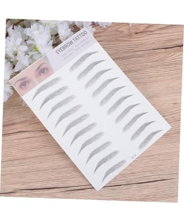 Eyebrow Sticker 2pcs 3d Eyebrow Stickers Cosmetology Kit Woman Suit Set Stickers Brow Shaper Makeup Eyebrow Transfer Eyebrow Hair Artificial Eyebrow Tool Black The Lazy 4d - Buy Online on GoSupps.com