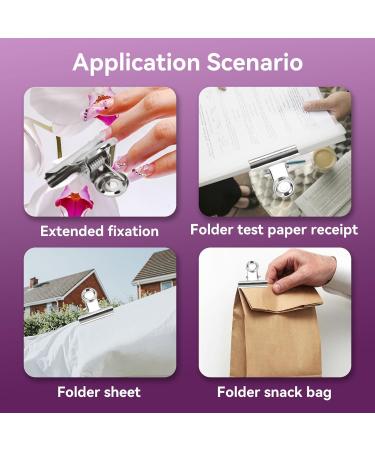 10 Nail Tip Clips for Quick Nail Shape Construction - Metal Nail Extension & Fiberglass Fixation Accessories for Home Salons - Buy Online on GoSupps.com