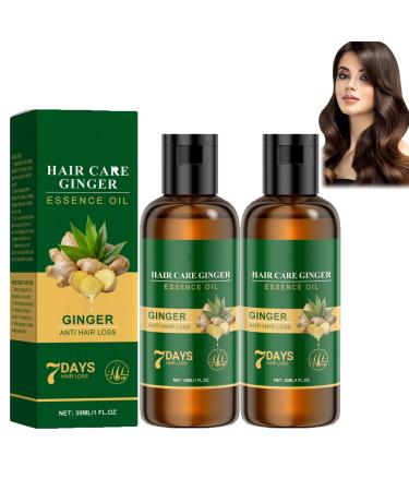 homomdy Ginger Hair Growth Serum Oil Ginger Anti Hair Loss Essence for Growth Fast Hair Growth and Thickening Oil to Nourish and Repair