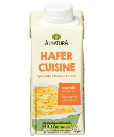 Alnatura Organic Oat Cream Cuisine vegan lactose-free pack of 15 (15 x 200 ml)