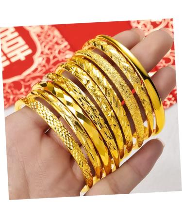 Zerodeko 3 Pcs Eternity Bracelet Open Adjustable Bracelet Friendship Bracelet Fashion Bangle Baby Gifts Golden Stackable Bangle Bangles Bracelets Bracelet Simple Boutique Jewelry Ladies - Buy Online on GoSupps.com