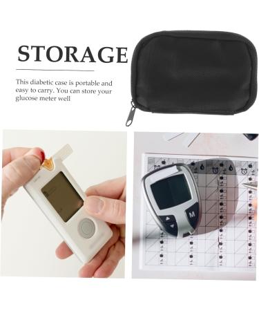 Hemoton Tote Bag 6 Pcs Blood Meter Storage Bag Zipper Case Doctor Supplies Portable Sphygmomanometer Suitcase Blackx3pcs 13x8.5cmx3pcs - Buy Online on GoSupps.com