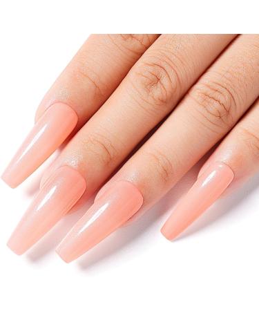 AIMEILI 5 in 1 Rubber Base Gel Set - Sheer Nude Pink Color Gel Nail Polish - Long Lasting Elastic Nail Strengthener - 6pcs X 10ml Gift Kit - Buy Online on GoSupps.com