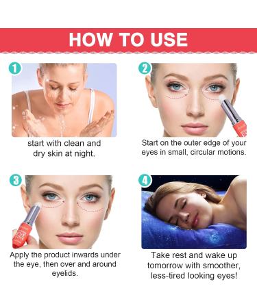 ELBBUB Retinol Eye Stick - Anti Wrinkle Eye Cream for Puffy Eyes Dark Circles Eye Bags Crows Feet Wrinkles Reduces Wrinkles Saggy Skin Puffy Eyes - Buy Online on GoSupps.com
