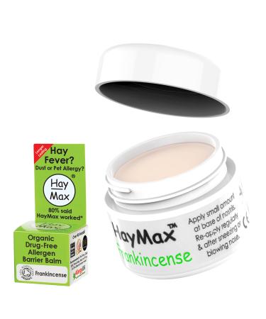 Haymax hay fever nose filter - frankincense 5 ml - organic allergy nose filter for pollen allergy does not make you tired - pollen dust and allergens - are suitable for adults children and pregnant women - Buy Online on GoSupps.com