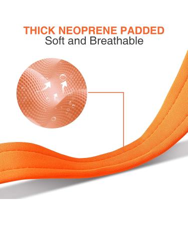 Buy PCEOTLLAR Reflective Dog Collar - Padded Adjustable Soft Neoprene for Small & Large Dogs (Orange 40-50cm) | International Shipping Available - Buy Online on GoSupps.com