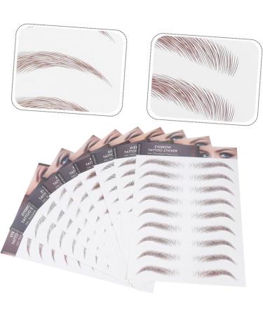  Didiseaon Didiseaon 9 Sheets Eco Imitation Eyebrow Stickers for eyebrow makeup grooming shaping and styling. Eyebrow stickers eyebrow tattoos gel stickers. - Buy Online on GoSupps.com