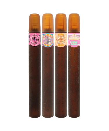 Cuba Cuba Latino Collection Women 4 Pc Gift Set 1.17oz Cuba Copacabana EDP Spray 1.17oz Cuba Maya EDP Spray 1.17oz Cuba Carnaval EDP Spray 1.17oz (Cha-2549) - Buy Online on GoSupps.com
