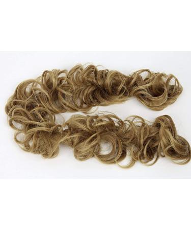 CAISHA XXL Hairpiece Scrunchy Updo Bridal Hairstyle Voluminous Curly Messy Bun Natur Blonde HW30 natur blonde #6T27 HW30