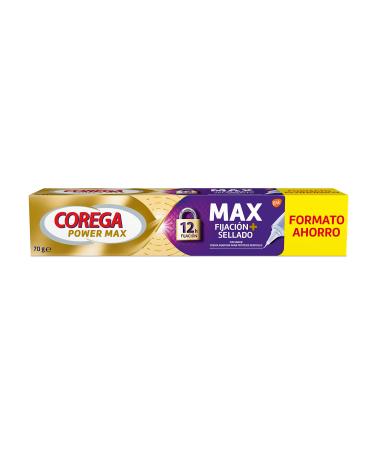 Corega Max fixation + seal fixing cream for dental prostheses up to 12 hours fixation 70 g Maximum sealing cream 70 g