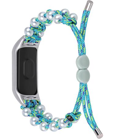 Replacement Bands Compatible with Xiaomi Mi Band 3 KangPlus Women Girl Stylish Replacement Wristband Breathable Adjustable Handmade Faux Pearl Strap for Xiaomi Mi Band 3 - Blue - Buy Online on GoSupps.com