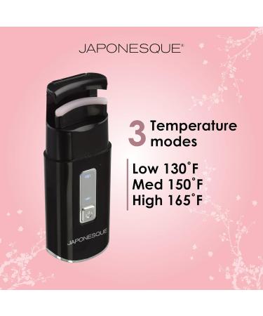 JAPONESQUE Heated Lash Curler | Long Lasting Electric Eyelash Curler & Lifter | USB Powered | Safe Heat Settings for Perfect Lashes - Buy Online on GoSupps.com