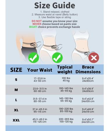 Buy Twiephav Back Support Belt for Men & Women | Relief for Sciatica Herniated Disc & Scoliosis | Adjustable & Breathable (72-82cm) - Buy Online on GoSupps.com