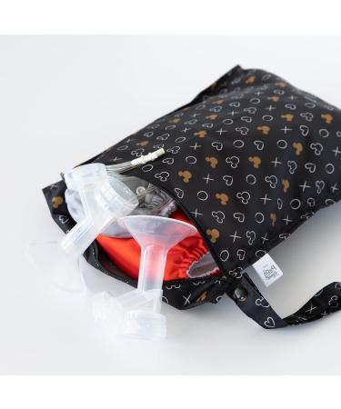 Bumkins Waterproof Wet Bag for Baby Disney Minnie Mouse - Reusable, Travel-Friendly with Stroller Strap, Zipper Closure - Ideal for Swimwear, Cloth Diapers, Toiletries & Gym Gear - Buy Online on GoSupps.com