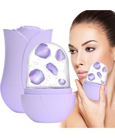 Dtaigou Ice Roller for Face Women Beauty Ice Roller Silicone Ice Face Roller Cube Ice Roller for Face and Eye Facial Beauty Ice Roller Skin Care Tools Purple - Buy Online on GoSupps.com