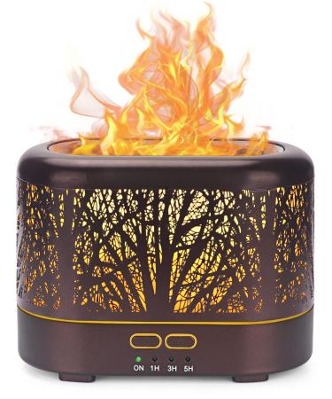Salubrito metal aroma diffuse flame effect 200ml flame diffuser for essential oils fragrance oil diffuse humidifier defuser air aroma fragrance lamp electric